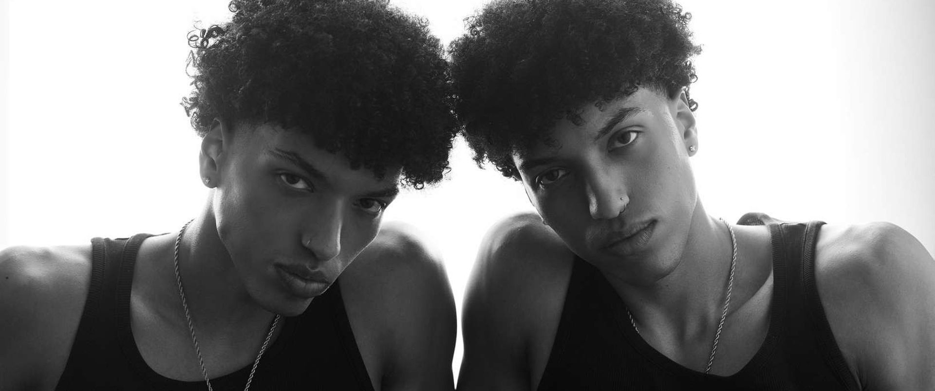 Malek et Ismail, éditorial noir et blanc – Emporio Models